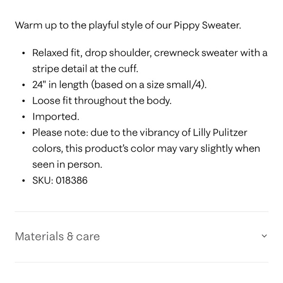 NWOT LILLY PULITZER PIPPY sweater with hearts. - Picture 3 of 12